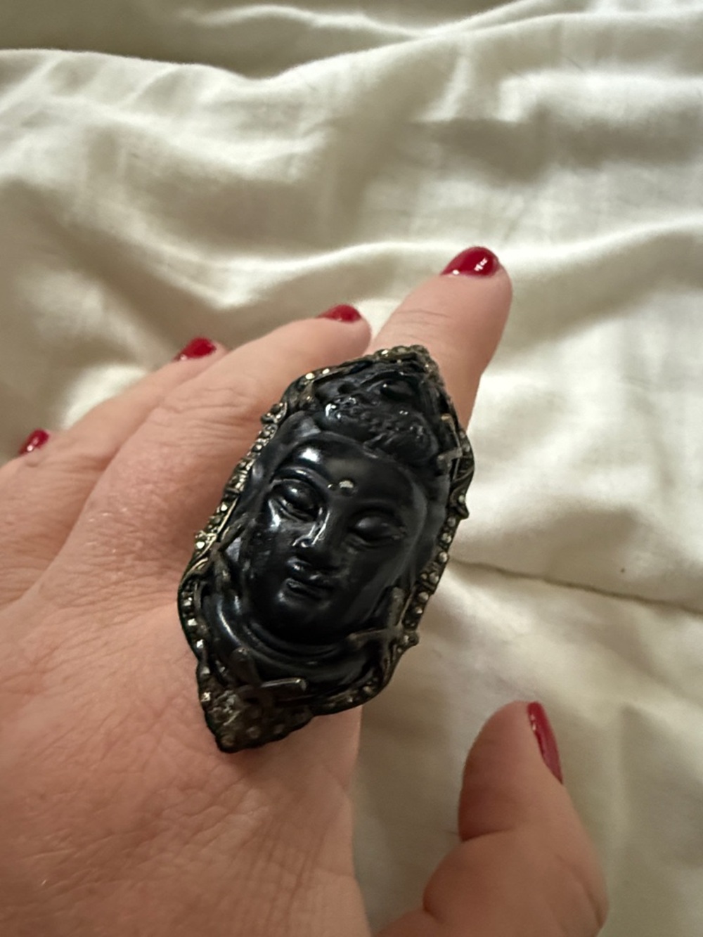 Goddess adjustable ring